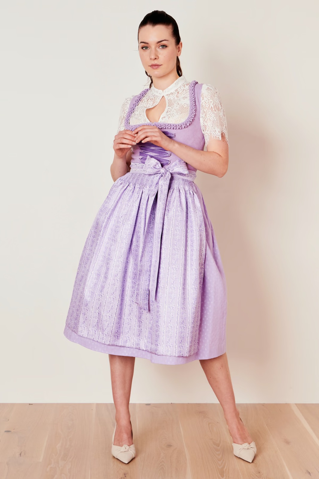 فستان نسائي درندل باللون اللافندر